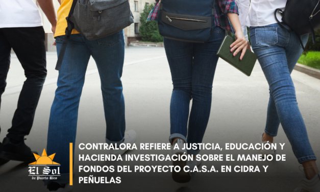 Contralora refiere a Justicia, Educación y Hacienda investigación sobre el manejo de fondos del Proyecto C.A.S.A.