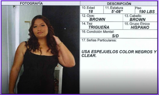 Solicitan ayuda ciudadana para localizar a joven desaparecida en Salinas