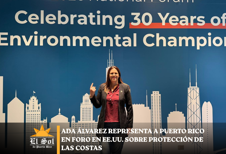 Ada Álvarez representa a Puerto Rico en foro en EE.UU. sobre protección de las costas