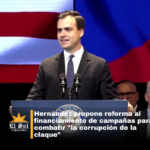 Hernández propone reforma al financiamiento de campañas para combatir “la corrupción de la claque”