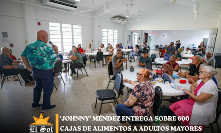 ‘Johnny’ Méndez entrega sobre 600 cajas de alimentos a adultos mayores en centros de cuidado prolongado