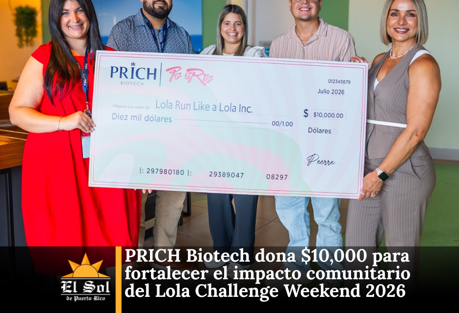 PRICH Biotech dona $10,000 para fortalecer el impacto comunitario del Lola Challenge Weekend 2026