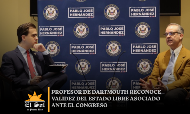 Profesor de Dartmouth reconoce validez del Estado Libre Asociado ante el Congreso