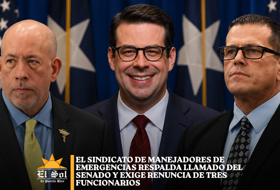 Sindicato de Manejadores de Emergencias respalda llamado del Senado y exige renuncia de tres funcionarios