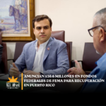 Anuncian $36.6 millones en fondos federales de FEMA para recuperación en Puerto Rico