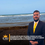 Legislador municipal exige acción inmediata del Gobierno ante la crisis de sargazo en la costa sur