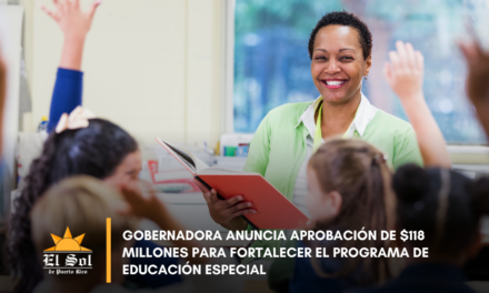 Gobernadora anuncia aprobación de $118 millones para fortalecer el Programa de Educación Especial