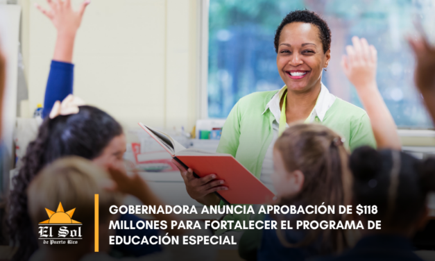 Gobernadora anuncia aprobación de $118 millones para fortalecer el Programa de Educación Especial