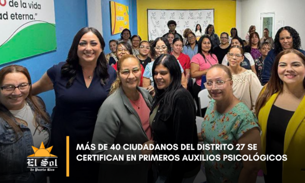 Más de 40 ciudadanos del Distrito 27 se certifican en Primeros Auxilios Psicológicos