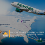 Frontier añadirá nuevas rutas desde Dallas, Houston y Cleveland para la temporada navideña