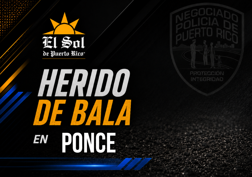 Hombre resulta herido de bala mientras compartía en un negocio en Ponce
