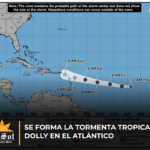 Se forma la tormenta tropical Dolly en el Atlántico