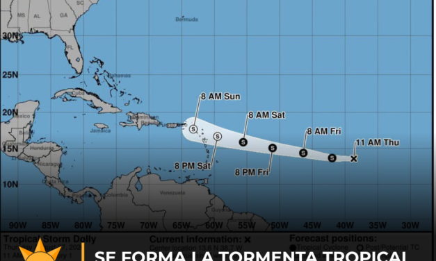 Se forma la tormenta tropical Dolly en el Atlántico