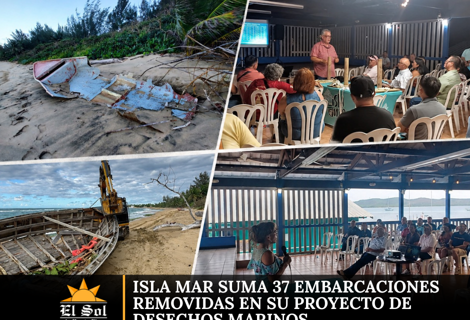 Isla Mar suma 37 embarcaciones removidas en su proyecto de desechos marinos