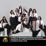 Niñas puertorriqueñas culminan mañana su participación en Colombia Fashion Kids 2026