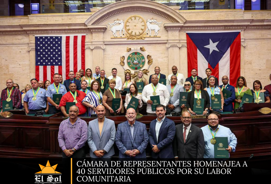 Cámara de Representantes homenajea a 40 servidores públicos por su labor comunitaria