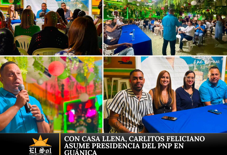 Con casa llena, Carlitos Feliciano asume presidencia del PNP en Guánica