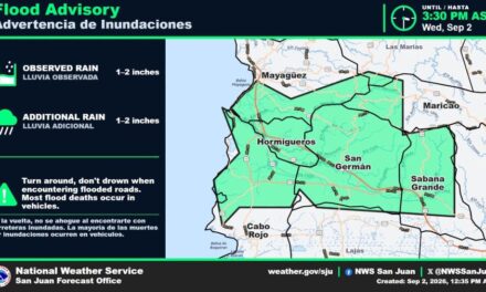 Servicio Nacional de Meteorología emite advertencias por inundaciones para municipios del oeste