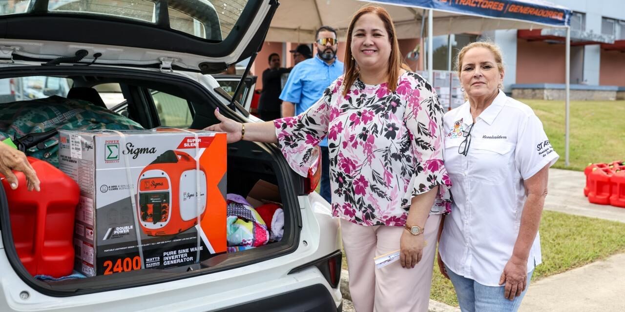 Senadora Karen Román refuerza ayuda a familias y adultos mayores del oeste