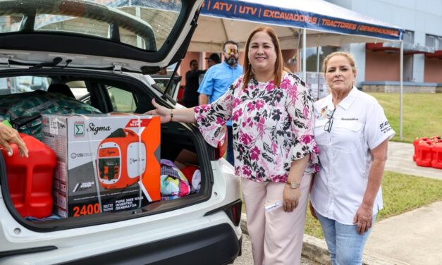 Senadora Karen Román refuerza ayuda a familias y adultos mayores del oeste