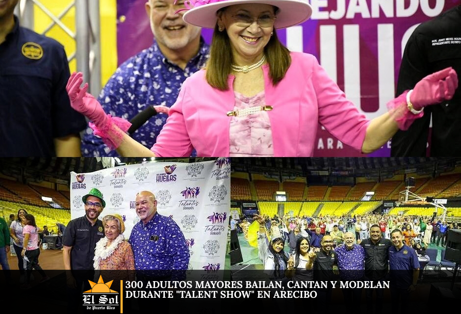 300 adultos mayores bailan, cantan y modelan durante “Talent Show” en Arecibo