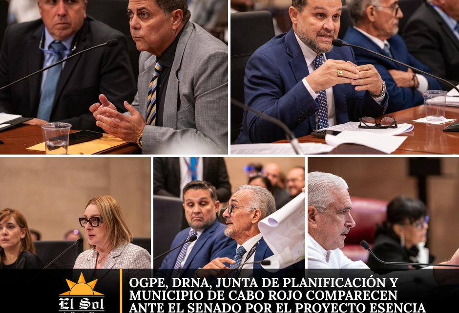OGPe, DRNA, Junta de Planificación y Municipio de Cabo Rojo comparecen ante el Senado por el Proyecto Esencia