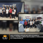 Liga Atlética Policiaca de Aguadilla lleva a patrulleros escolares a conocer la Comandancia
