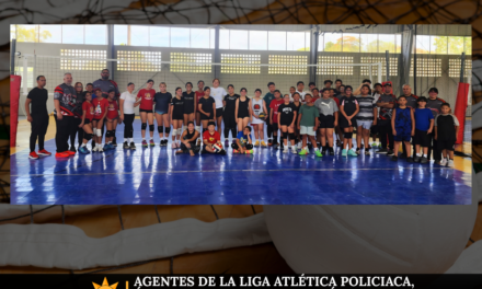 Agentes de la Liga Atlética Policiaca, área de Ponce, realizan clínica y clasificatoria de voleibol en Guayanilla