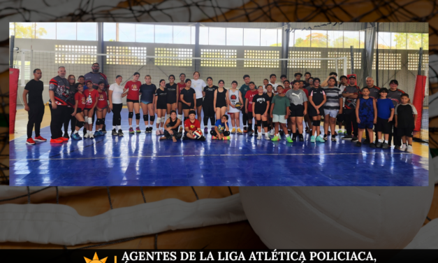 Agentes de la Liga Atlética Policiaca, área de Ponce, realizan clínica y clasificatoria de voleibol en Guayanilla