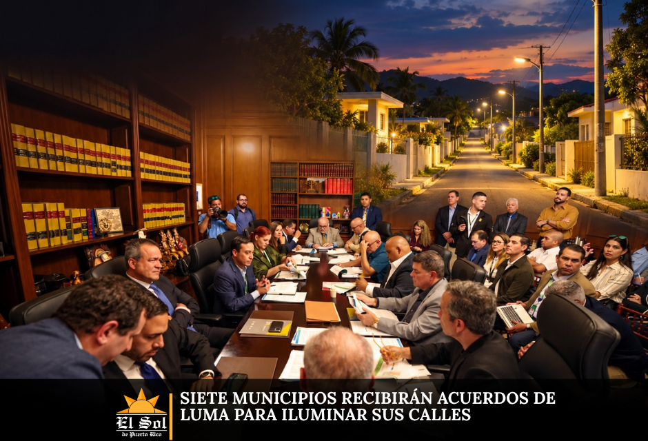 Siete municipios recibirán acuerdos de LUMA para iluminar sus calles