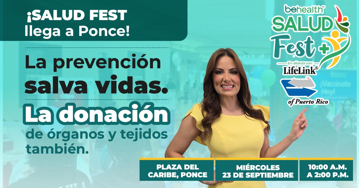 Salud Fest llega a Ponce con servicios gratuitos y un llamado a regalar vida mediante la donación