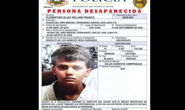Cuarto adolescente desaparece del Hogar del Niño Manuel Fernández Juncos en Santurce