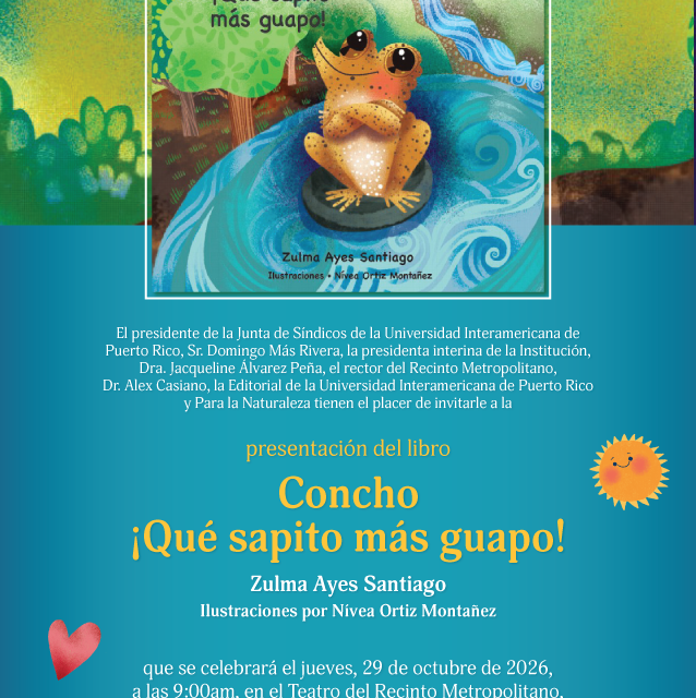 Sapo concho protagoniza el primer libro infantil de la Editorial de la Interamericana