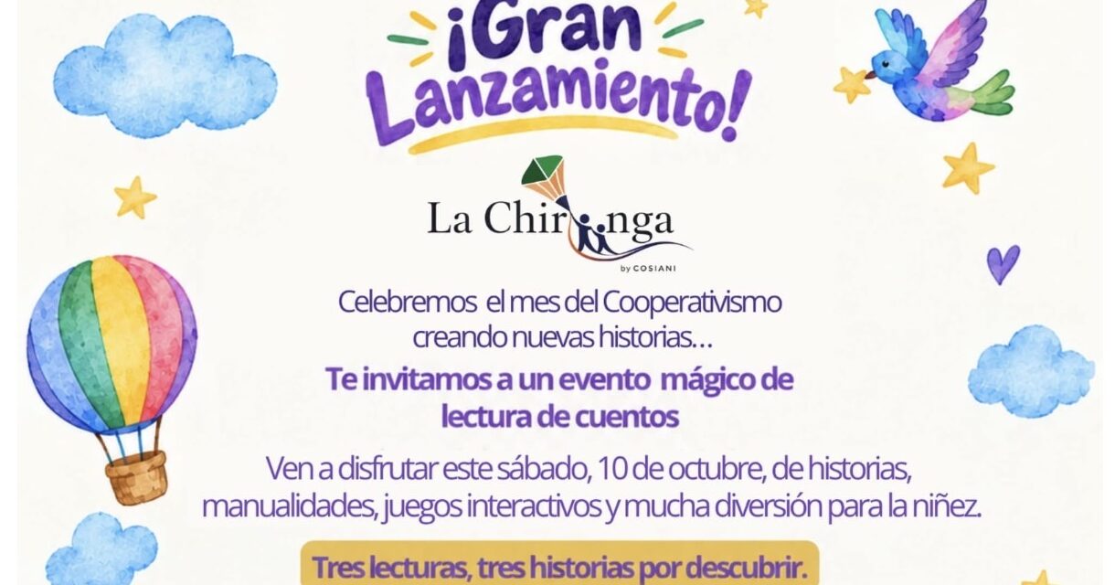 “La Chiringa” celebra el Mes del Cooperativismo con cuentos y actividades para niños