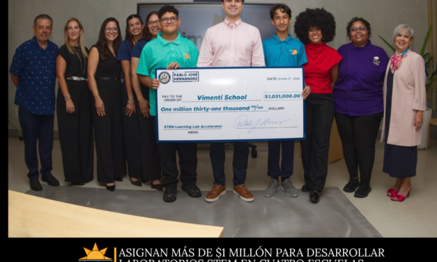 Asignan más de $1 millón para desarrollar laboratorios STEM en cuatro escuelas