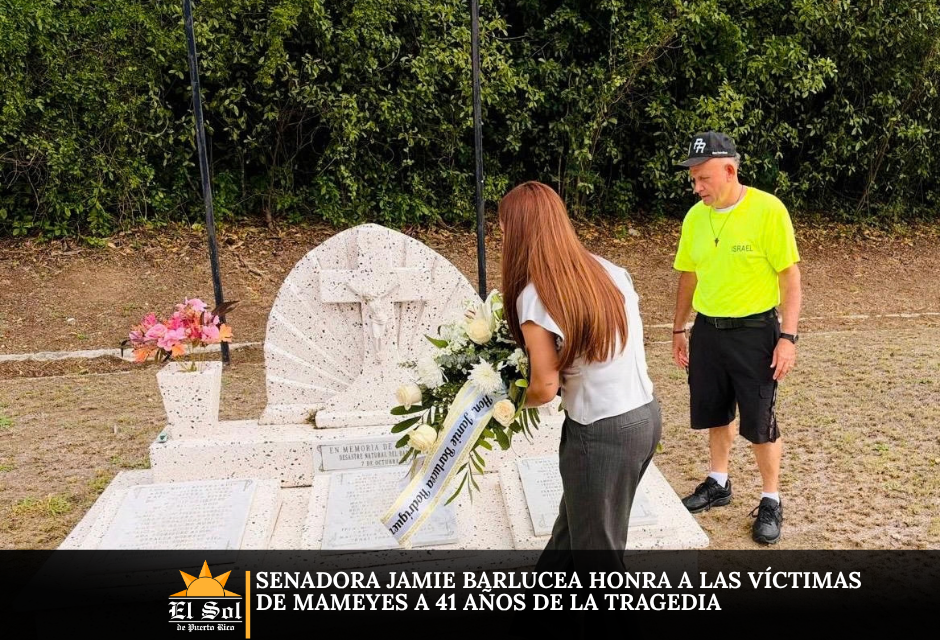 Senadora Jamie Barlucea honra a las víctimas de Mameyes a 41 años de la tragedia