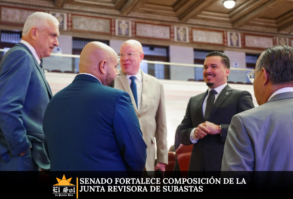 Senado fortalece composición de la Junta Revisora de Subastas