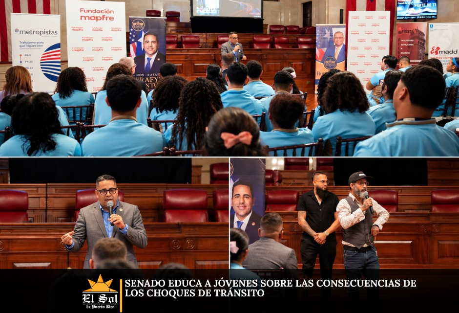 Senado educa a jóvenes sobre las consecuencias de los choques de tránsito