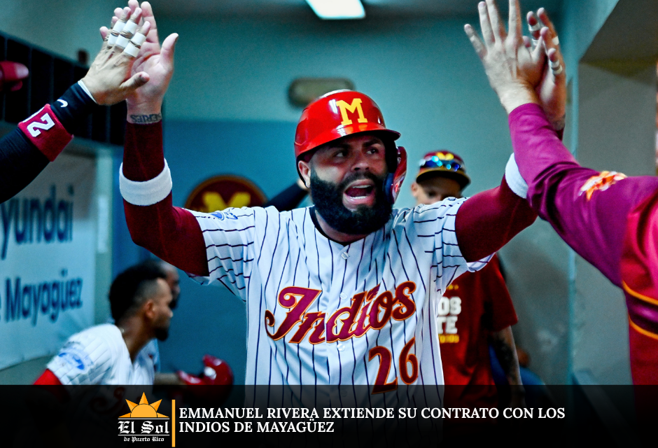 Emmanuel Rivera extiende su contrato con los Indios de Mayagüez