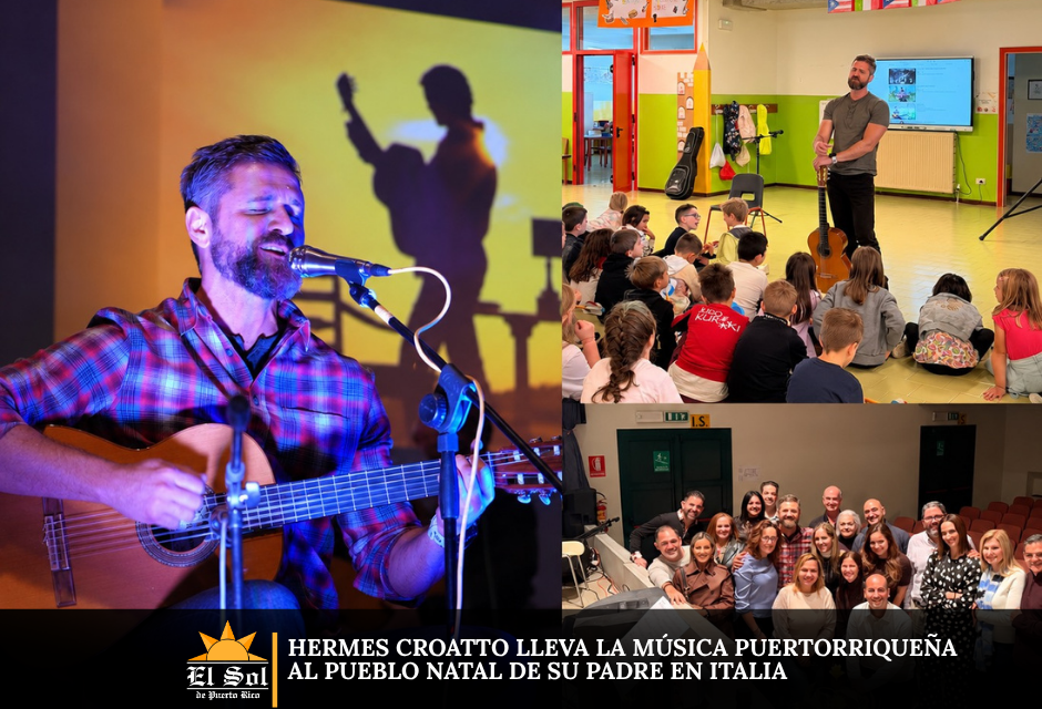 Hermes Croatto lleva la música puertorriqueña al pueblo natal de su padre en Italia