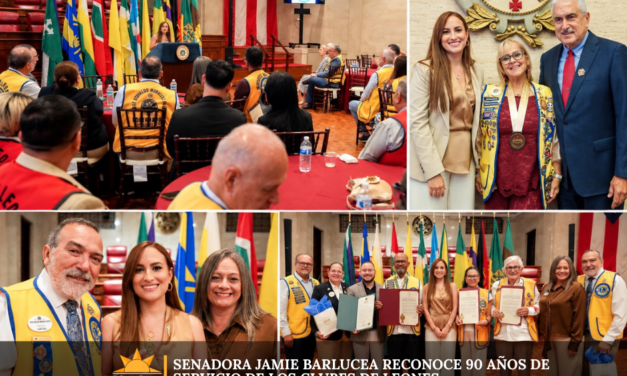 Senadora Jamie Barlucea reconoce 90 años de servicio de los Clubes de Leones