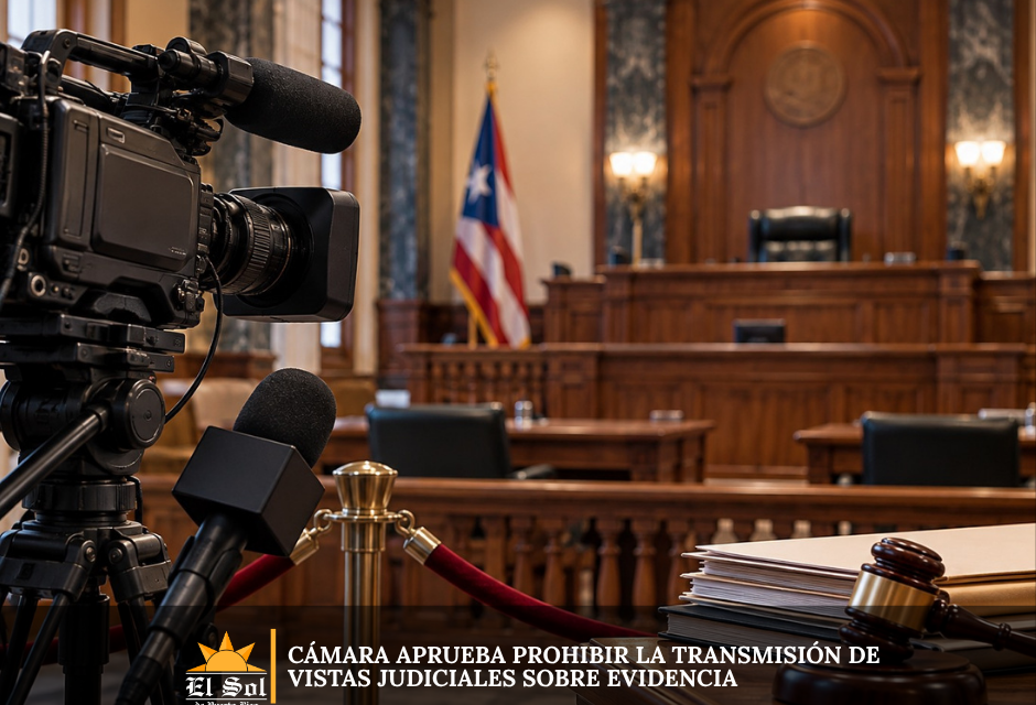 Cámara aprueba prohibir la transmisión de vistas judiciales sobre evidencia
