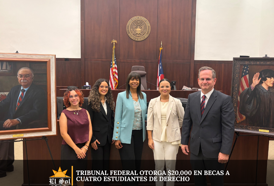 Tribunal Federal otorga $20,000 en becas a cuatro estudiantes de Derecho