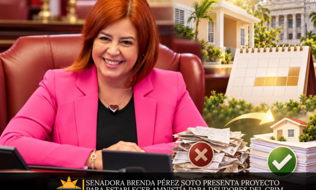 Senadora Brenda Pérez Soto presenta proyecto para establecer amnistía para deudores del CRIM