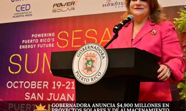 Gobernadora anuncia $4,900 millones en proyectos solares y de almacenamiento