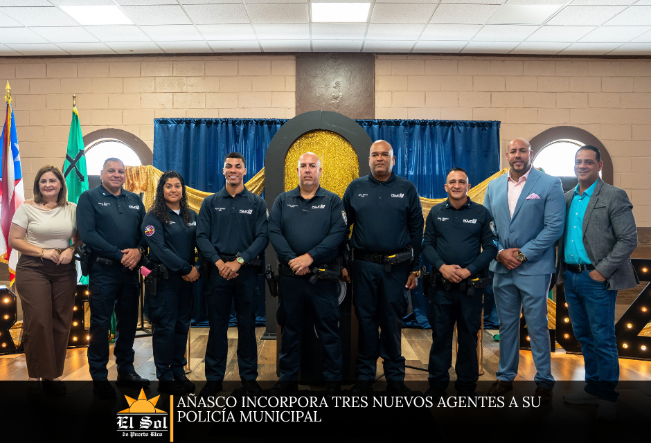 Añasco incorpora tres nuevos agentes a su Policía Municipal