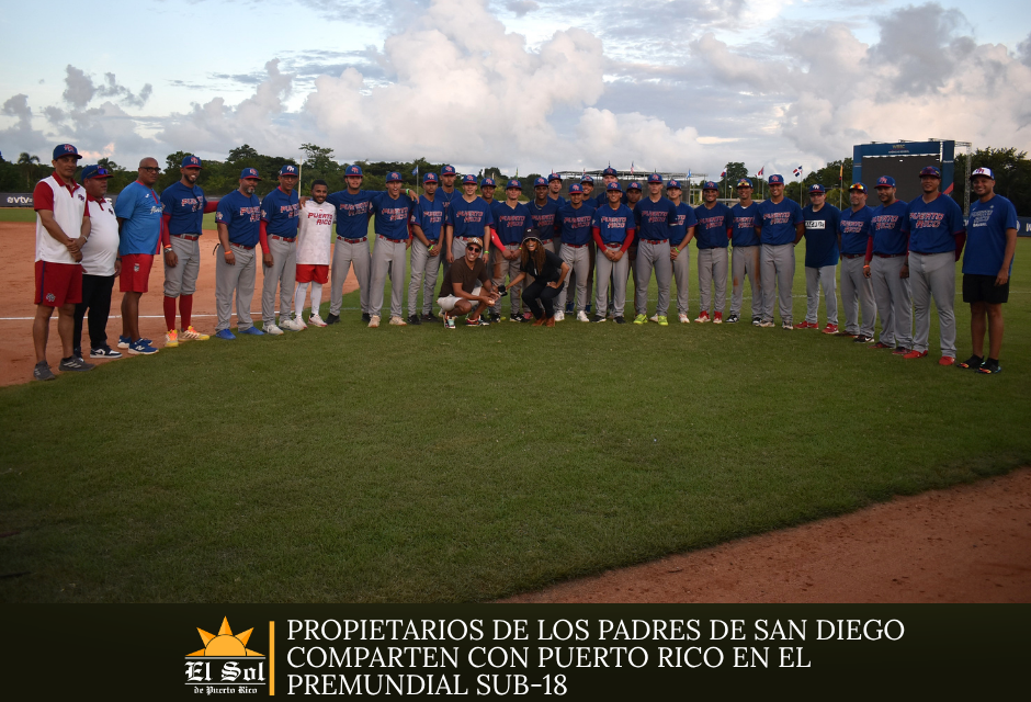 Propietarios de los Padres de San Diego comparten con Puerto Rico en el Premundial Sub-18
