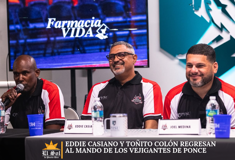 Eddie Casiano y Toñito Colón regresan al mando de los Vejigantes de Ponce