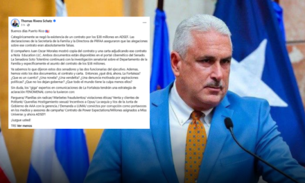 Rivera Schatz aviva controversia con La Fortaleza por contrato de $38 millones en ADSEF